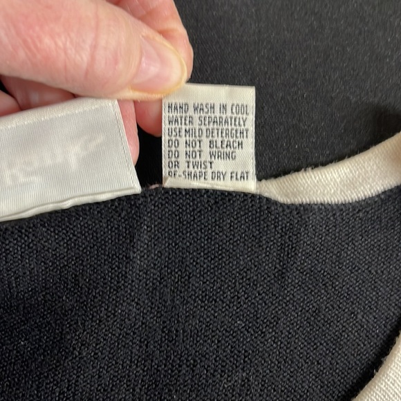 C.J. Banks Black & White Sweater Cardigan 14W (X) - Picture 7 of 8